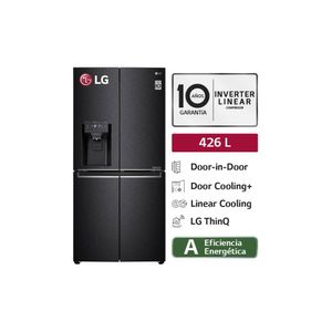 Refrigeradora LM57SDT 426L Hygiene Fresh French Door Plateada LG