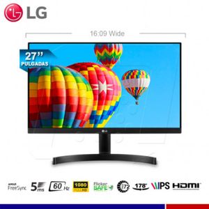 Monitor LG 27MK600M, 27" IPS, 1920x1080, Full HD, HDMI / VGA / Audio.