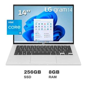 Laptop LG Gram 14Z90P-G.AJ63B4 14" Intel i5 Evo 11a Generación 256GB SSD 8GB RAM