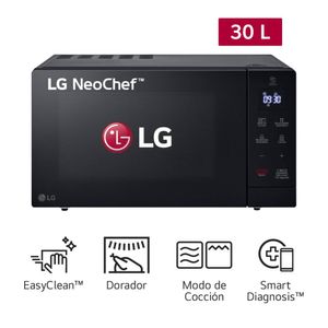 Horno Microondas LG EasyClean30L MH7032JAS Negro