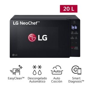 Horno Microondas LG Easy Clean 20L MS2032GAS Negro