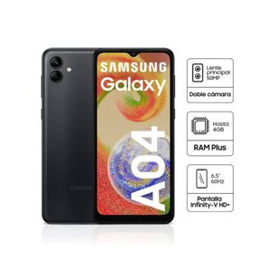 Celular Samsung A04 SM-A045MZKELTP 64GB 4GB 6.5" Negro