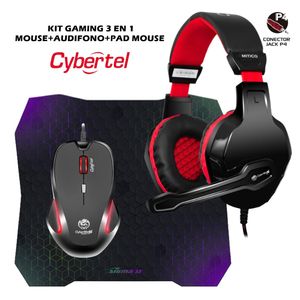 KIT ESCOLAR 3 EN 1 - MOUSE+AUDIFONO+PAD MOUSE [GAMER]