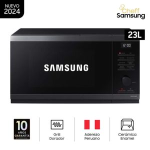 Microondas Samsung 23L con dorador Acero Inoxidable MG23DG4524AGPE