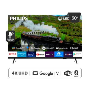 TELEVISOR PHILIPS 50” 4K ULTRA HD GOOGLE TV 50PUD7408