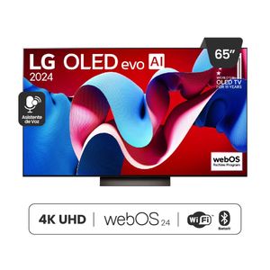 Smart TV LG 4K OLED evo IA C4 65" Web OS Dolby Atmos HDR10 OLED65C4PSA