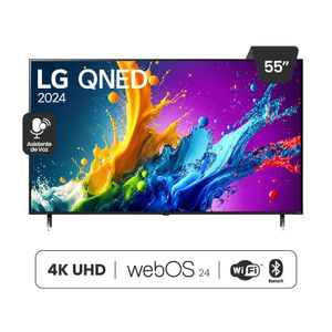 Smart TV LG 4K QNED AI QNED80 55" Web OS HDR10 55QNED80TSA