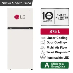 Refrigeradora LG 375LT VT37BPB Top Freezer DoorCooling Nature Beige