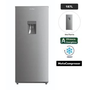 Refrigeradora Mabe 187L Inox Dispensador de Agua RMU202PXPRS1