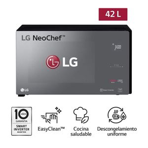 HORNO MICROONDAS LG NEOCHEF 42L CON EASYCLEAN MS4296DIR NEGRO