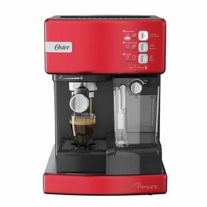 Cafetera automática de espresso roja Oster PrimaLatte BVSTEM6603R