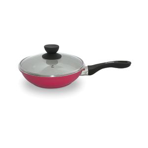 Sarten Ceramica Roja C/Tap N22