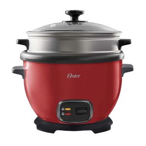 Arrocera multiusos Oster® roja con función de mantener caliente CKSTRC5731R