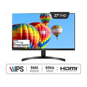 MONITOR LG 27'' IPS FULL HD AMD FREESYNC VGA HDMI 27MK600M-B