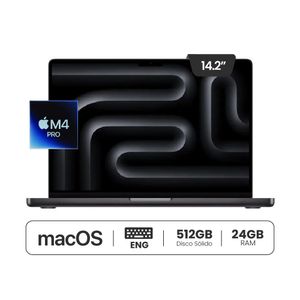 Macbook Pro 14 M4 Pro 24/512GB Teclado Ingles - Space Black
