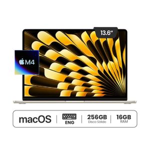 Macbook Air 13" M4 16/256GB Teclado Ingles - Starlight