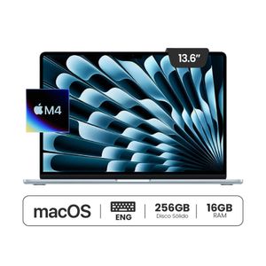 Macbook Air 13" M4 16/256GB Teclado Ingles - Sky Blue