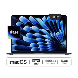 Macbook Air 13" M4 16/256GB Teclado Ingles - Midnight