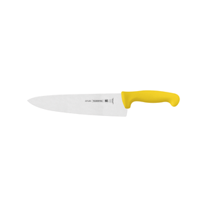 Cuchillo para Carne Tramontina Profesional con Lámina en Acero Inoxidable y Mango de Polipropileno Amarillo 10"