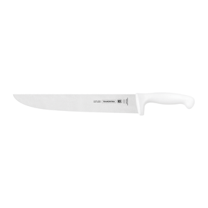 Cuchillo para Carne Tramontina Profesional con Lámina en Acero Inoxidable y Mango en Polipropileno Blanco 12"
