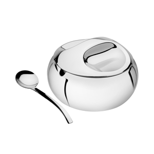 Azucarero Tramontina 500gr de Acero Inoxidable con cuchara