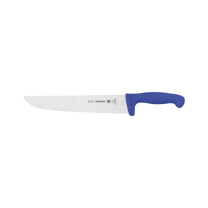 Cuchillo para Carne 10" Tramontina Profesional con Lámina de Acero Inoxidable y Mango de Polipropileno Azul