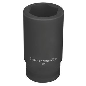 Dado de Impacto Hexagonal Largo en Acero Cromo Molibdeno 32 mm - Encastre 3/4'' Tramontina PRO