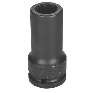 Dado de Impacto Hexagonal Largo en Acero Cromo Molibdeno 23 mm - Encastre 3/4'' Tramontina PRO