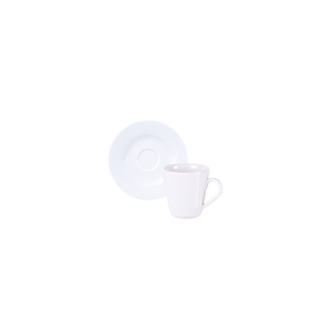 Kit Taza y Platillo de Café Tramontina Leonora en Porcelana 70 ml 12 Piezas