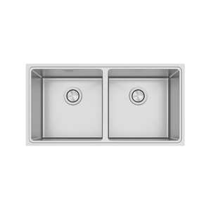 Lavadero Tramontina Design Collection Quadrum 2C 40 en Acero Inoxidable con Acabado Satinado