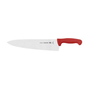 Cuchillo para Carne 12" Tramontina Profesional con Lámina en Acero Inoxidable y Mango en Polipropileno Rojo