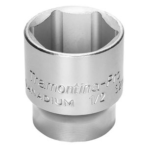 Dado Hexagonal en Acero Cromo Vanadio 12 mm - Encastre 1/2" Tramontina PRO