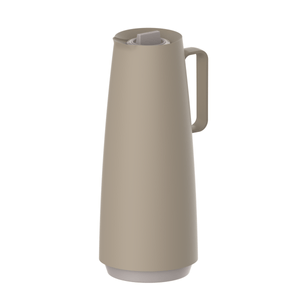 Jarra Térmica Tramontina Exata en Plástico Beige con Ampolla de Vidrio 1 L