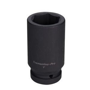Dado de Impacto Hexagonal Largo en Acero Cromo Molibdeno 46 mm - Encastre 1'' Tramontina PRO