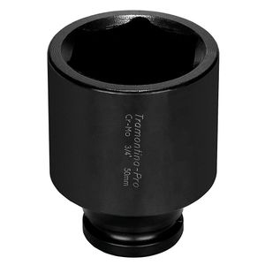 Dado de Impacto Hexagonal Largo en Acero Cromo Molibdeno 20 mm - Encastre 3/4'' Tramontina PRO
