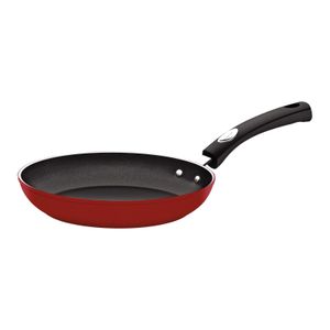 Sartén Tramontina Mônaco Induction en Aluminio con Revestimiento Interno Antiadherente Starflon Premium y Externo Siliconado Rojo 26 cm 2 L