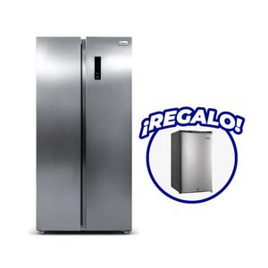 REFRIGERADORA NO FROST LIBERO LSBS-467NFI SBS 430 L LSBS-467NFI + FRIGOBAR LIBERO LFB-101S 92 LTS STYLE INOX