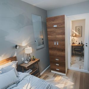 Ropero de Melamina 2 Puertas Caramelo 60cm