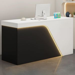 Counter de Recepción Led Negro 150cm