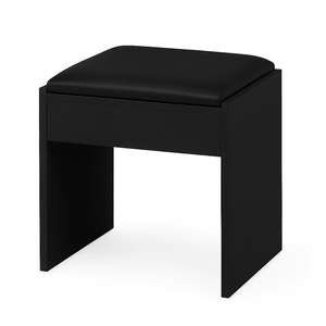 Silla de Maquillaje Tapizado Negro