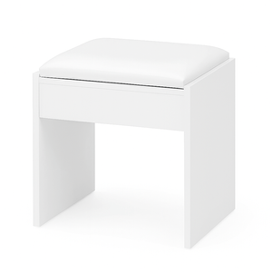 Silla de Maquillaje Tapizado Blanco