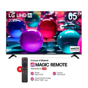 SMART TV LG 65” 4K UHD CON THINQ AI 65UA7300PSB 2025 + AI MAGIC REMOTE MR25GA GRATIS